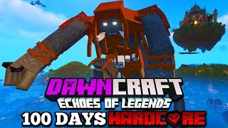 I Survived 100 Days in DAWNCRAFT in Hardcore Minecraft!