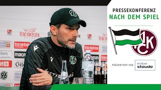 Pressekonferenz nach dem Spiel | Hannover 96 - 1. FC Kaiserslautern