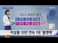 자살률 10년 연속 oecd 회원국 중 가장 높아 ytn