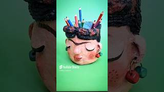 DIY an amazing Vase from Egg Carton Clay | #moulding  \u0026 #StopMotion Art