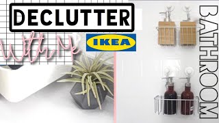 DECLUTTER WITH ME |  IKEA BATHROOM  MINIMALISM 2018