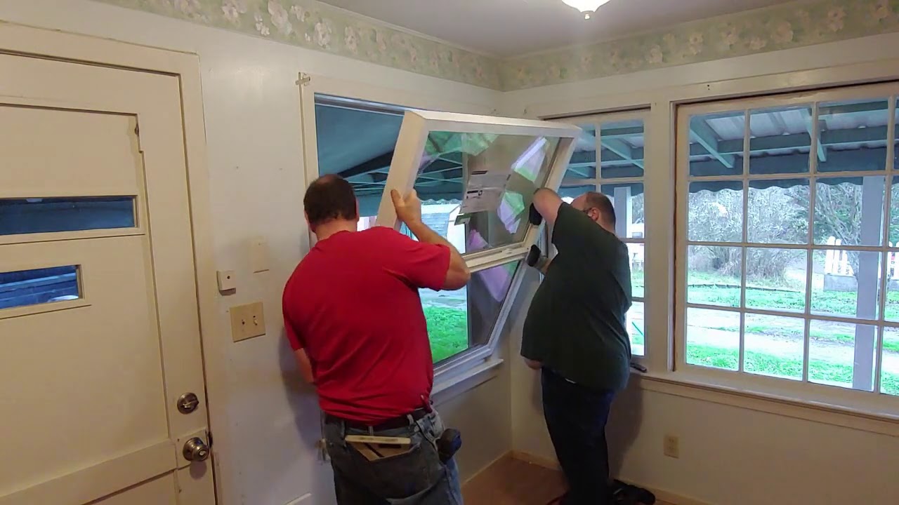 DIY - Installing Vinyl Replacement Windows - YouTube