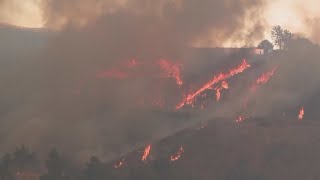 New wildfire moving through Los Angeles