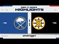 NHL Highlights | Sabres vs. Bruins - December 7, 2023