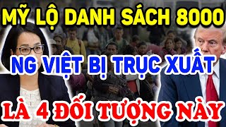 Mỹ Lộ Danh Sách 8000 Người Việt SẮP BỊ TRỤC XUẤT Là 4 ĐỐI TƯỢNG NÀY ! | Triết Lý Tinh Hoa