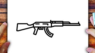 HOW TO DRAW AN AK-47
