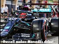 Russell makes Mercedes debut