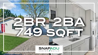 Rental ADU Standard Plan - 2BR 2BA - 750 sqft - El Cajon, CA - Snap ADU