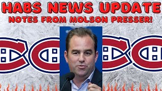 Habs News - Geoff Molson Press Conference Notes