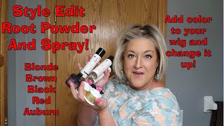 Root Touch Up Powder and Spray | Watch me demonstrate how STYLE EDIT can help you with your wigs!!!