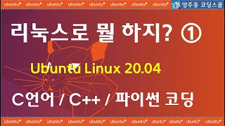 우분투 리눅스 사용법 - C언어 / C++ / 파이썬 코딩  Ubuntu Linux Server 20.04