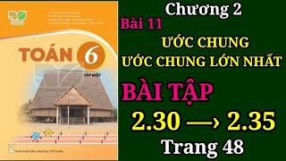 Toán lớp 6 trang 48 Kết nối tri thức - Bài 2.30, 2.31, 2.32, 2.33, 2.34, 2.35 trang 48