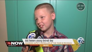 AAA honors Detroit boy with Safety Patroller of the Year title