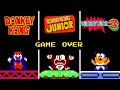 Evolution of Donkey Kong 1-2-3 GAME OVER screens [Mega Video]
