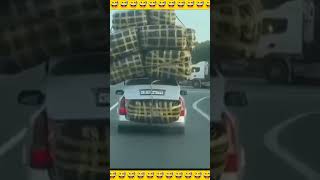 Over Loaded Car 😅 Life Pickup truck 🚒 😅🤣 #shorts