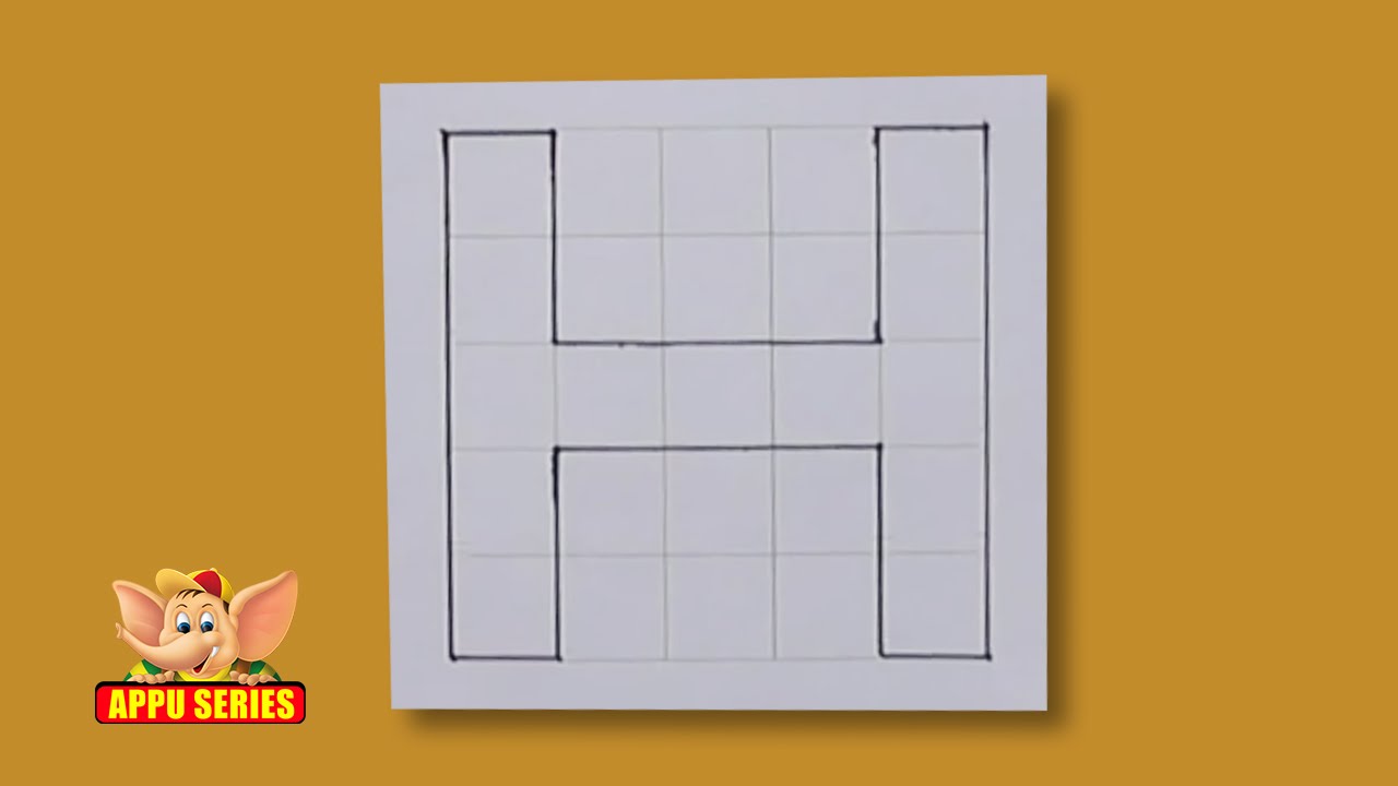 Write Block Style Alphabet 'H' Arts & Crafts - YouTube