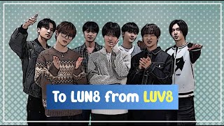 To LUN8 from LUV8