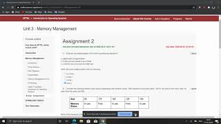 Nptel Introduction to Operating System week 2 solutions