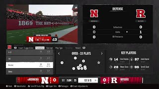 EA25 Coach mode Heisman (15) NEBRASKA at RUTGERS