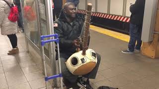 Malang Jobarteh on the Gambian Kora Absolutely Crushing it on the NYC Subway