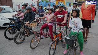 Mylapore Festival 2025: Exploring Mylapore: Teens on Cycles #mylaporefestival2025 #cyclingtour