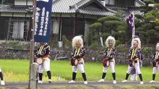 2013 09 08 鎮守神社秋祭り（母ケ浦面浮立の道行）