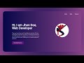 Responsive Personal Portfolio Website using HTML CSS and JavaScript | Build HTML and CSS Website