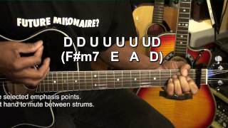 How To Play Guitar Strumming Pattern Tutorial #255 Lesson  TOBY MAC @EricBlackmonGuitar
