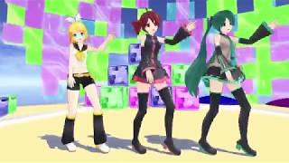 [MMD]Pu式の3人が「Gravity=Reality」踊った