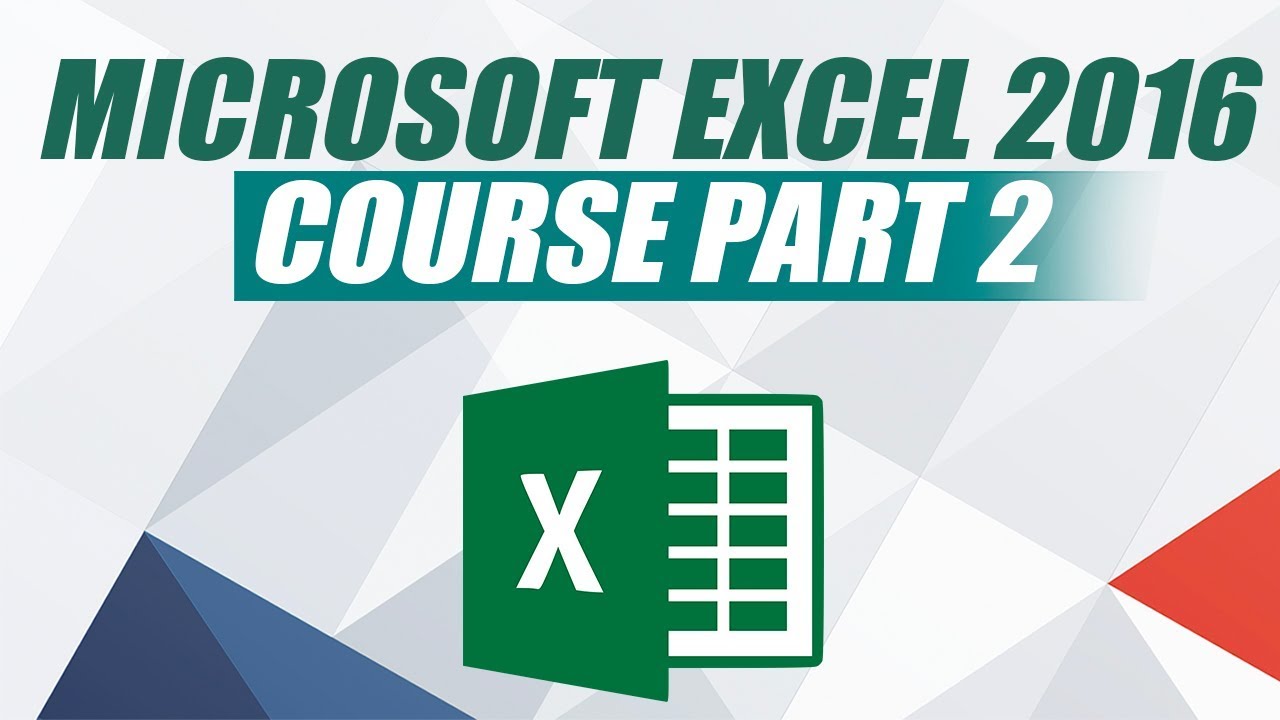 Microsoft Excel 2016 Course For Beginners - Learn MS Excel 2016 ...