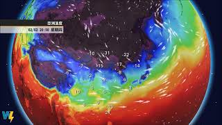 【連假後半強冷空氣頻繁影響，迎風面仍有較多雲量及局部降雨】