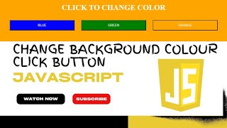 change color on button click javascript | onclick change color #javascript @learnwithcode102