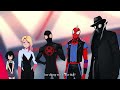 peter parker spooderman miles morales and the spider society react to black cat in fortnite