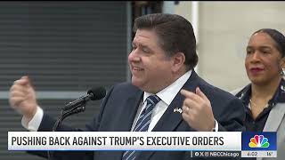 Pritzker, Johnson, Emanuel decry Trump's actions at Chicago event