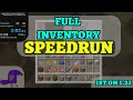 [First on 1.21] Full Inventory Speedrun 2:02 (RSG)