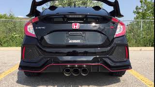 Ultimate Racing Civic Type R FK8 2017+ Catback Exhaust (Street Version)