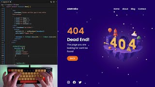 ASMR Programming - 404 Page Coding with React & Tailwind | No Talking