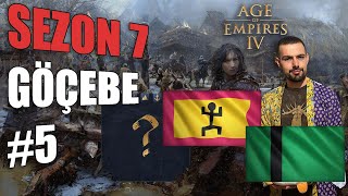 Age of Empires IV GÖÇEBE Savaşı Herkes Tek - Kralını Koru! | AoE4 S7 #5