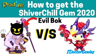 Prodigy Math Game| How to get the Shiverchill gem part 184| But Evil Bok ruined everything