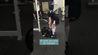 90-Year-Old Woman Deadlifts 185 Pounds | Shorts