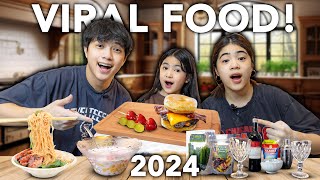 Trying VIRAL TikTok FOOD 2024!! (Try nyo!) | Ranz and Niana ft Natalia