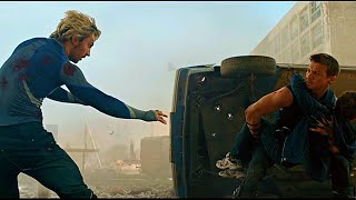 Avengers Age of Ultron - Quicksilver Sacrifices Himself to Save Hawkeye | BEST CLIPS 2015