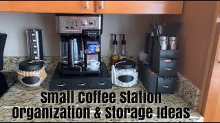 Small Coffee Station Organization \u0026 Storage Ideas