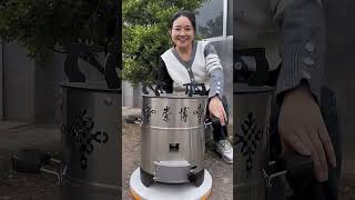 New smokeless fierce fire stove upgraded version burning wood.