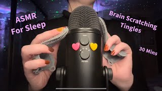 ASMR 🧠 Brain Scratching Tingles 🧠 Silicone Sponge on the Mic for Deep Sleep & Relaxation 💤 30 Mins ✨