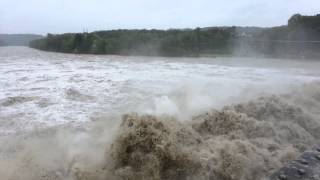 Hochwasser 16.05.2014 Kraftwerk Staning