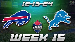 12-15-24 Buffalo Bills vs Detroit Lions Game Audio | NFL Week 15 LIVE Streamcast \u0026 Chat