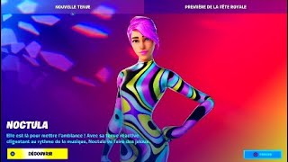 Nouveau skin NOCTULA boutiques Fortnite du 8 Mai 2020 .