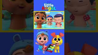 5 Little Babies - ウォーターパークで水遊び！#リトルエンジェル #子供のうた #ショート動画