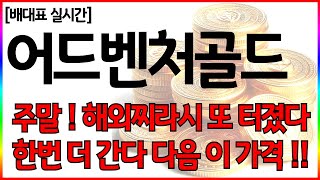 [어드벤처골드 코인 ]주말 ! 해외찌라시 또 터졌다 한번 더 간다 다음 이가격 !  #어드벤처골드 #agld